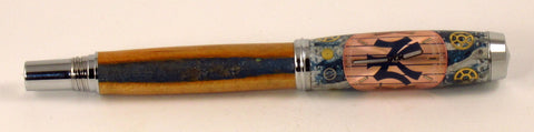 Rollerball Pen with NY Yankees Watch Dial