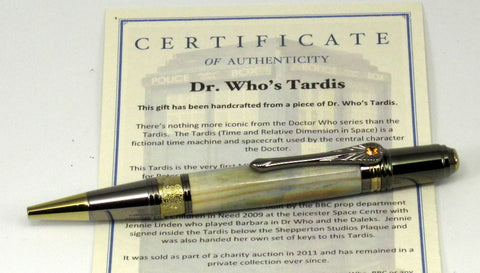 Tardis Wood on Art Deco Pen - Timber Creek Turnings