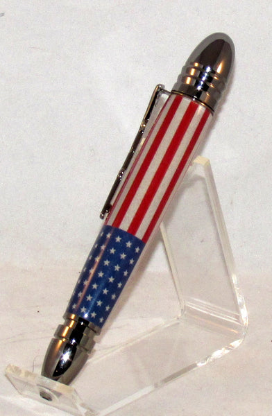 Civil War Pen with 35 Star U.S. Flag - Timber Creek Turnings