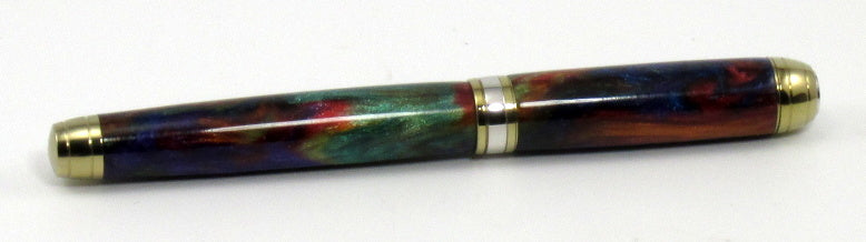 Shimmering Rainbow Colors on Rollerball Pen - Timber Creek Turnings