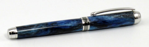 Smoky Blue Acrylic on Rollerball Pen - Timber Creek Turnings