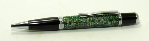 Green Circuit Board on Twist Pen