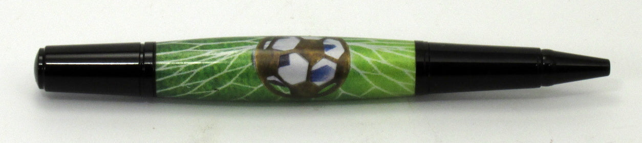 Soccer Theme on Sirocco Pen - Timber Creek Turnings