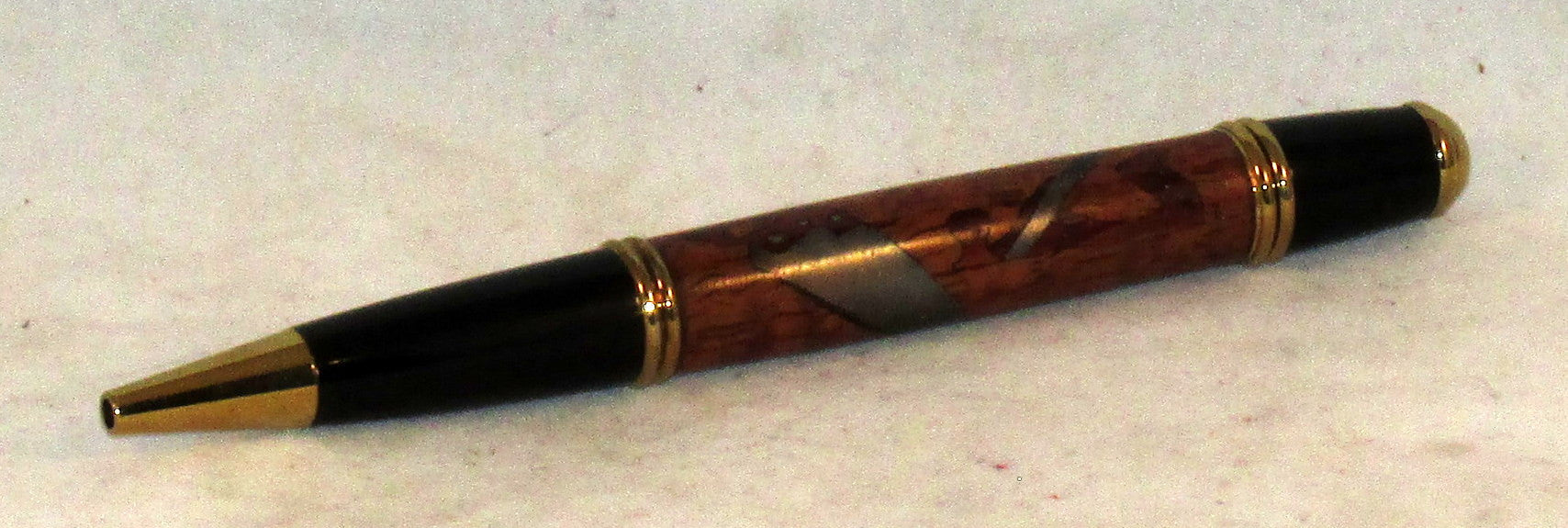 Carpenter's Hand Tools Wood Inlay on Twist Pen - Timber Creek Turnings