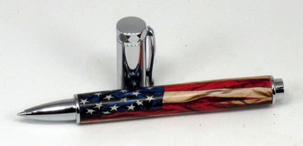 U.S. Flag Themed Rollerball Pen - Timber Creek Turnings